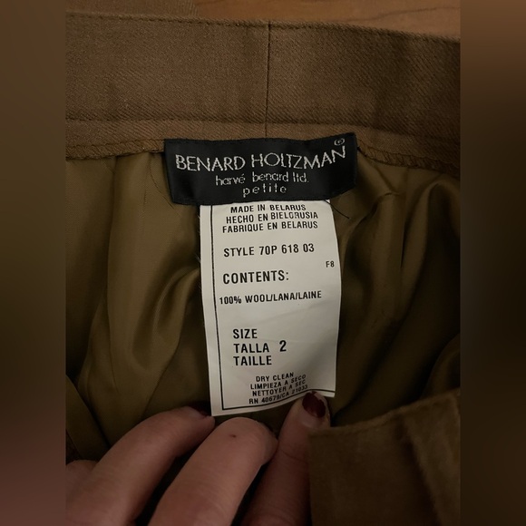 Harvé Bernard PETITE Brown Trousers - Picture 4 of 4